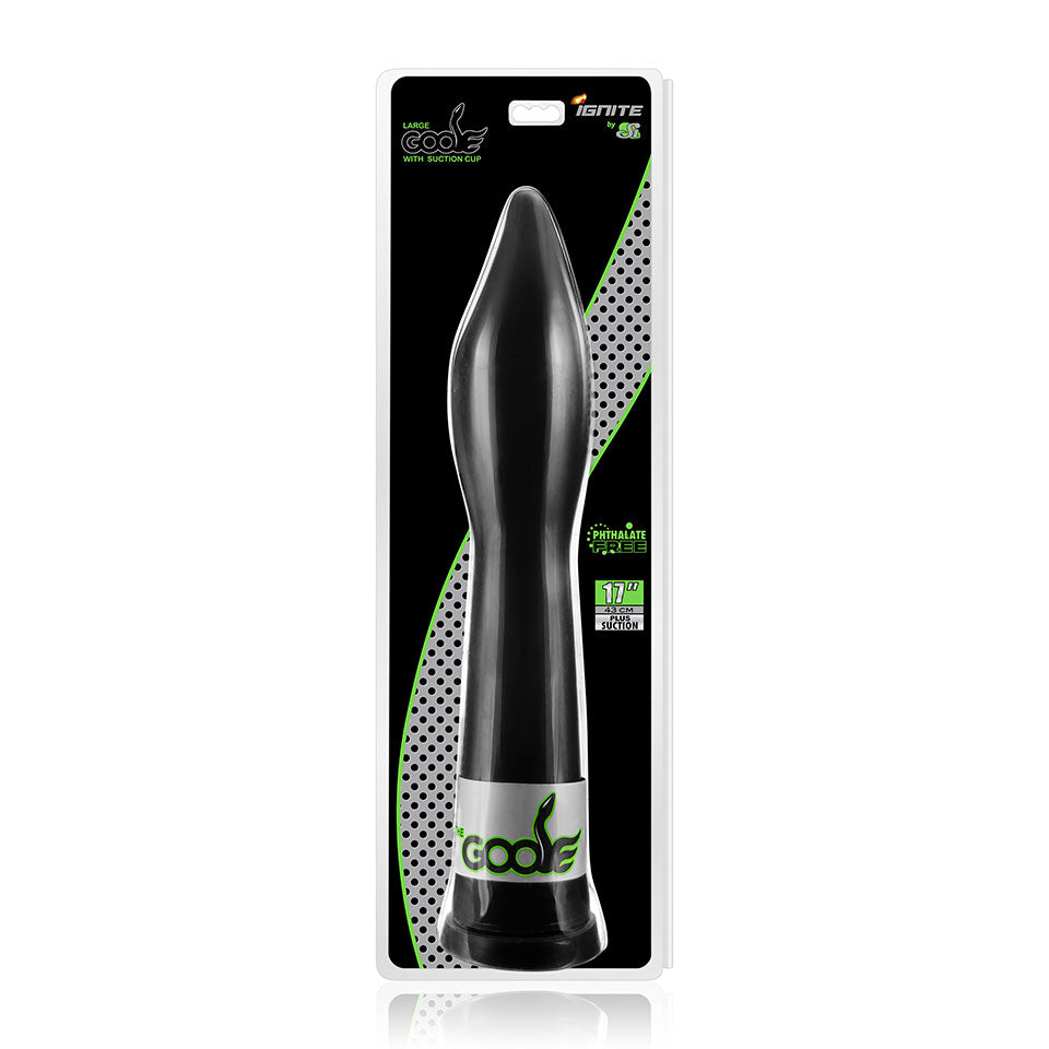 Si Novelties Goose Large Dildo With Suction Black