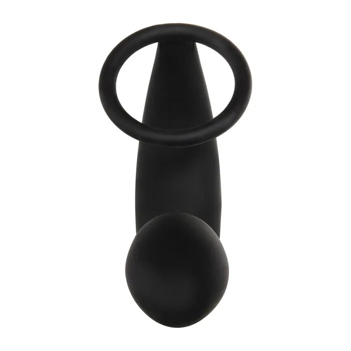 Adam & Eve Adam's Rechargeable Prostate Pleaser & C Ring Rechargeable Anal Plug With Cock Ring Adam & Eve