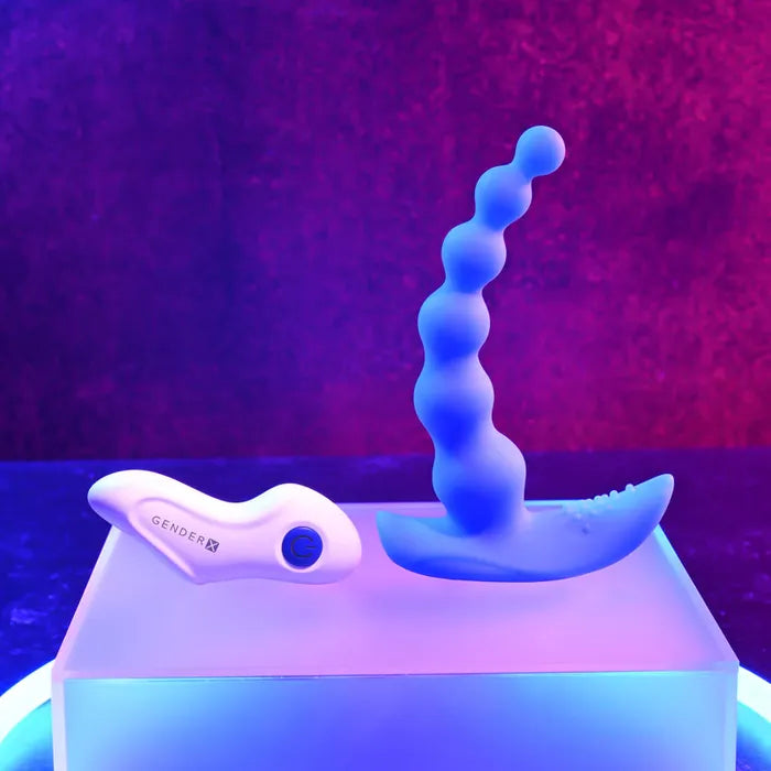 Gender X BEADED PLEASURE USB Rechargeable Vibrating Anal Beads With Remote Gender X