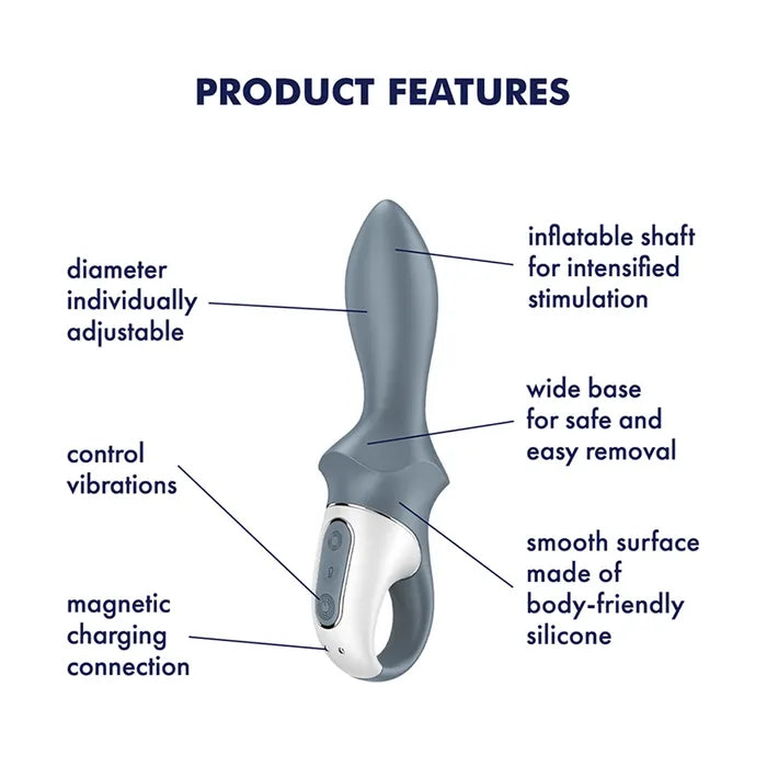 Satisfyer Air Pump Booty 1 USB Rechargeable Inflatable Anal Vibrator Satisfyer