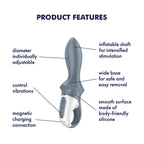 Satisfyer Air Pump Booty 1 USB Rechargeable Inflatable Anal Vibrator Satisfyer