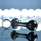 Gender X BLOW POP Glass Plug With Ring Pull 12.8cm Black Gender X