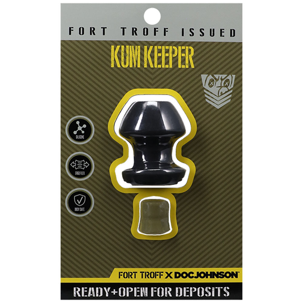Doc Johnson Fort Troff Kum Keeper Hollow Butt Plug With Removeable Stopper Black Doc Johnson