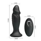 MR PLAY Powerful USB Rechargeable Vibrating Anal Plug With Remote 12.4cm Mr Play