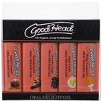 Doc Johnson GoodHead Oral Delight Desserts Flavoured Oral Gels Set of 5 x 30ml Bottles Doc Johnson