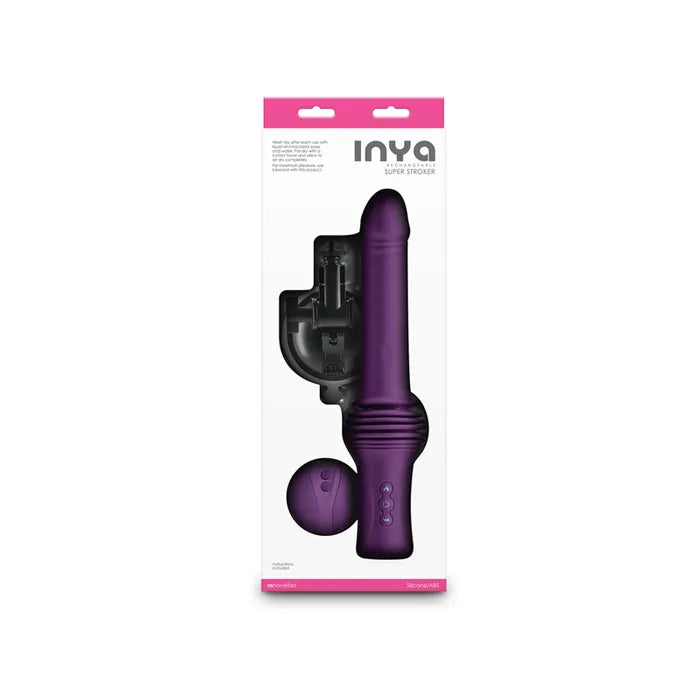 NS Novelties INYA Super Stroker USB Rechargeable Thrusting Vibrator With Remote Control & Stand 36.8cm NS Novelties