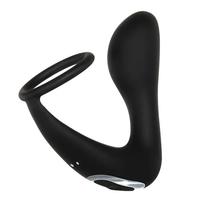 Adam & Eve Adam's Rechargeable Prostate Pleaser & C Ring Rechargeable Anal Plug With Cock Ring Adam & Eve