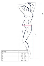 Passion Lingerie Womens Suspender Tights With Hearts OS