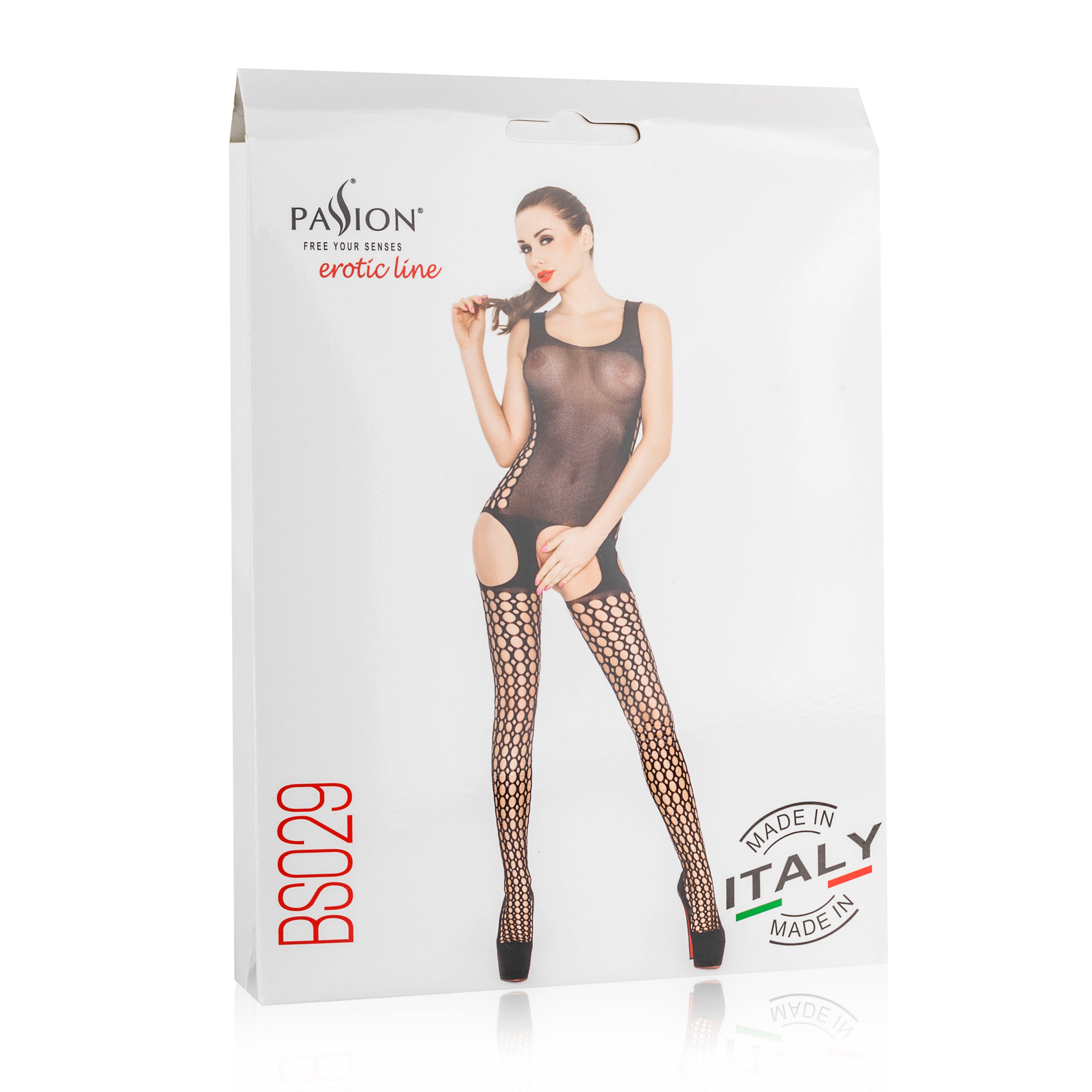 Passion Lingerie Sheer Body Hugging Bodystocking One Size Black