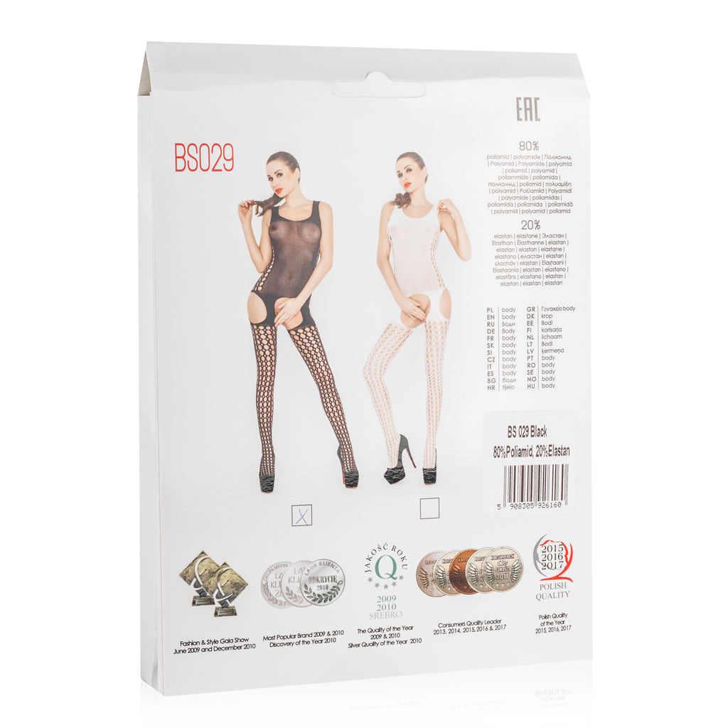 Passion Lingerie Sheer Body Hugging Bodystocking One Size Black