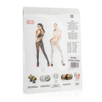 Passion Lingerie Womens Bodysuit Fishnet With Large Holes One Size Black