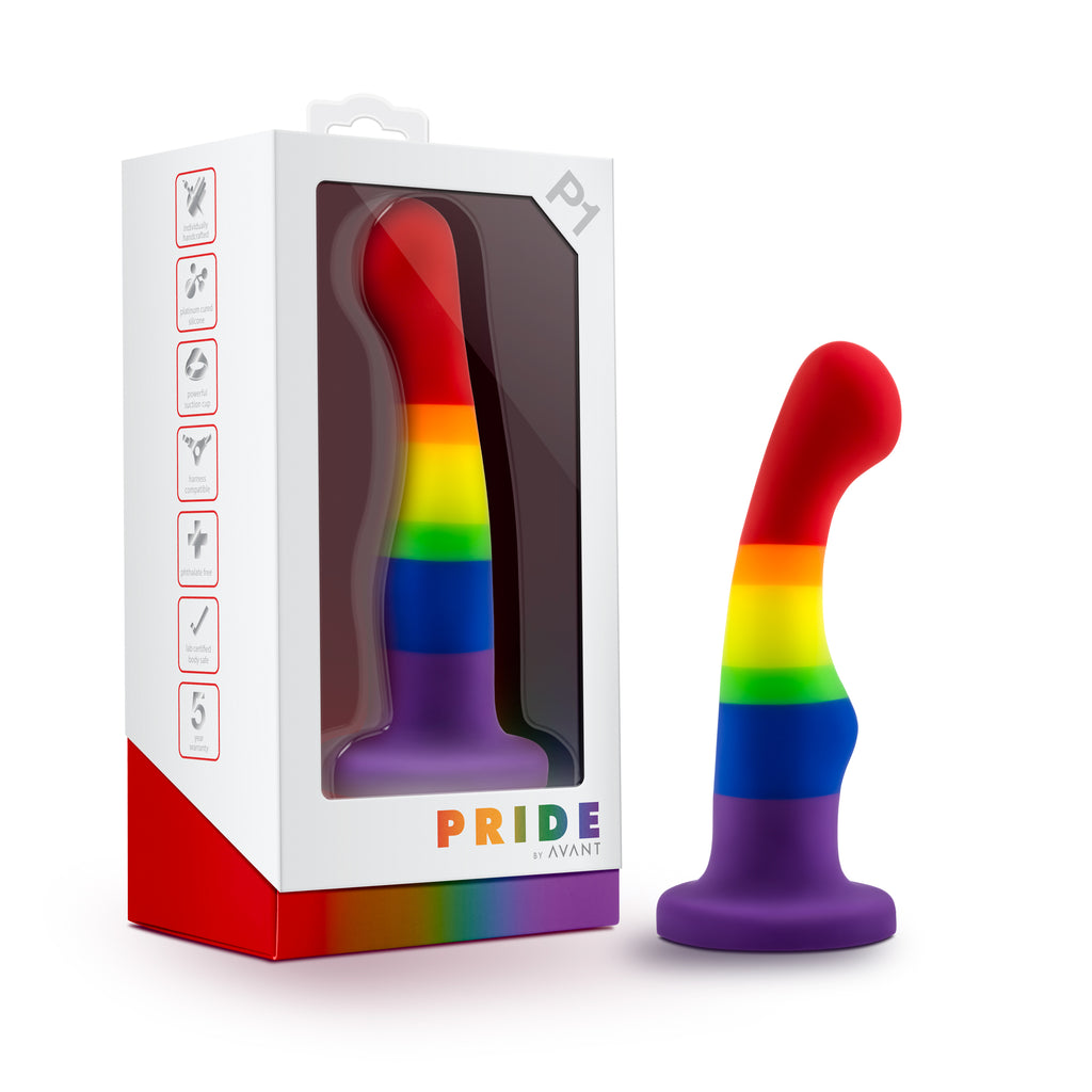 Blush Novelties Avant Pride P1 Freedom Silicone Dildo