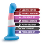 Blush Novelties Avant Pride P2 True Blue Silicone Dildo