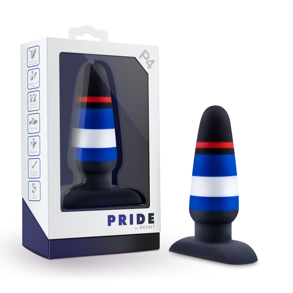 Blush Novelties Avant Pride P4 Power Play Silicone Butt Plug