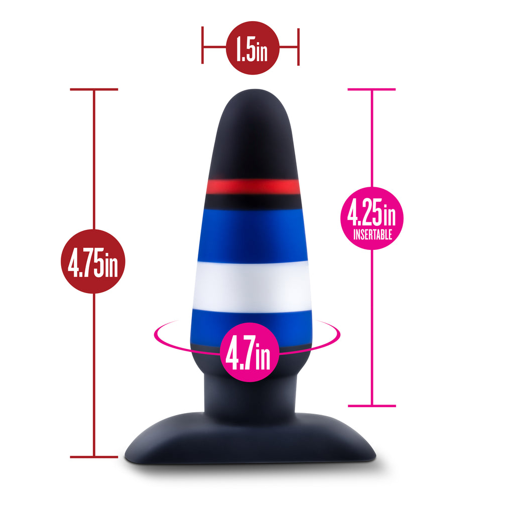 Blush Novelties Avant Pride P4 Power Play Silicone Butt Plug