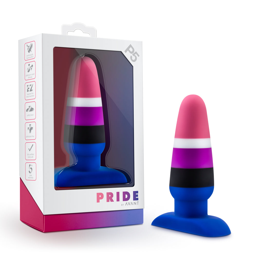 Blush Novelties Avant Pride P5 Fluid Silicone Butt Plug