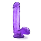 Blush Novelties B Yours Sweet N Hard 1 Realistic Dong With Balls Purple