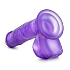 Blush Novelties B Yours Sweet N Hard 1 Realistic Dong With Balls Purple