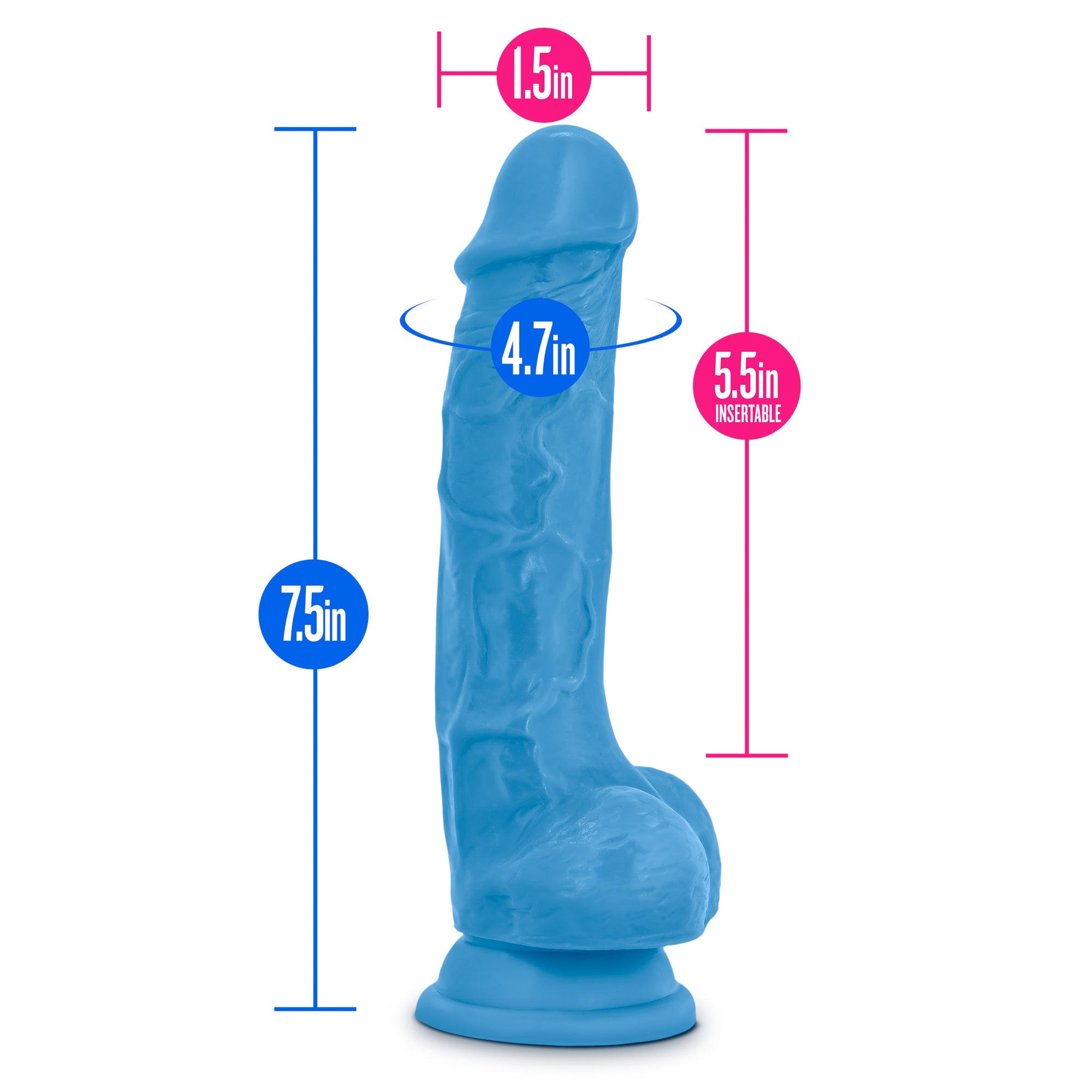 Blush Novelties Neo Dual Density Cock With Balls 7 Inch