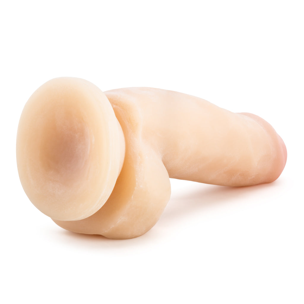 Blush Novelties Au Naturel Sensa Feel Fat Boy Dildo 7 Inch Beige