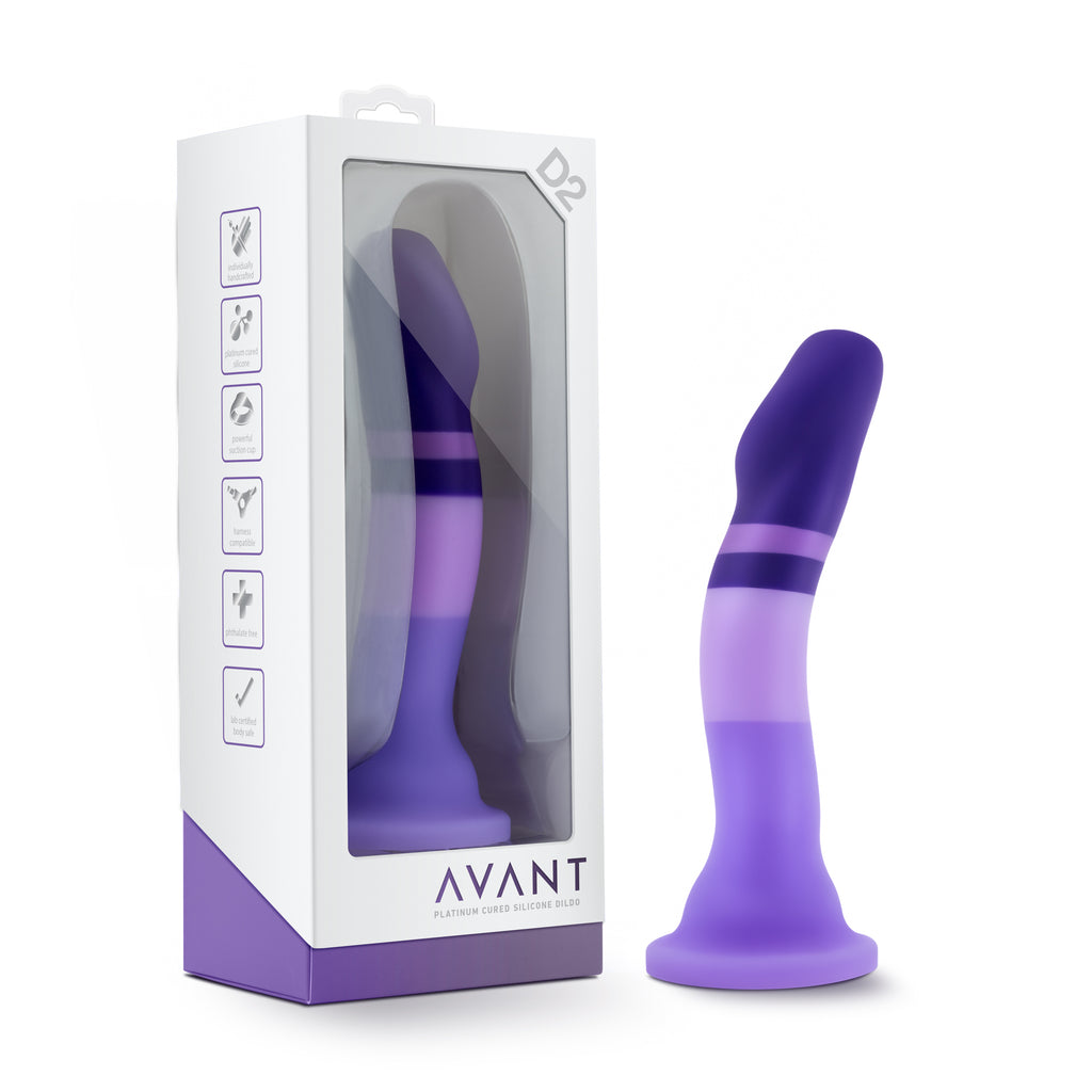 Blush Novelties Avant D2 Purple Rain Silicone Dildo