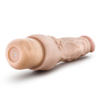 Blush Novelties Dr Skin Cock Vibe 4 Vibrating Cock 8 Inch Beige
