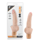 Dr Skin Cock Vibe 12 Vibrating Cock 8 Inch Beige