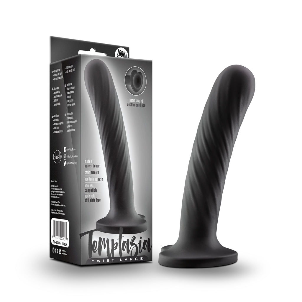 Blush Novelties Temptasia Twist Large Suction Cup Dildo