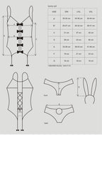 Obsessive Bunny Suit 4 Piece Womens Costume