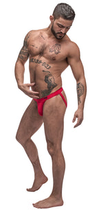 Male Power Pure Comfort Male Sport Jock Red