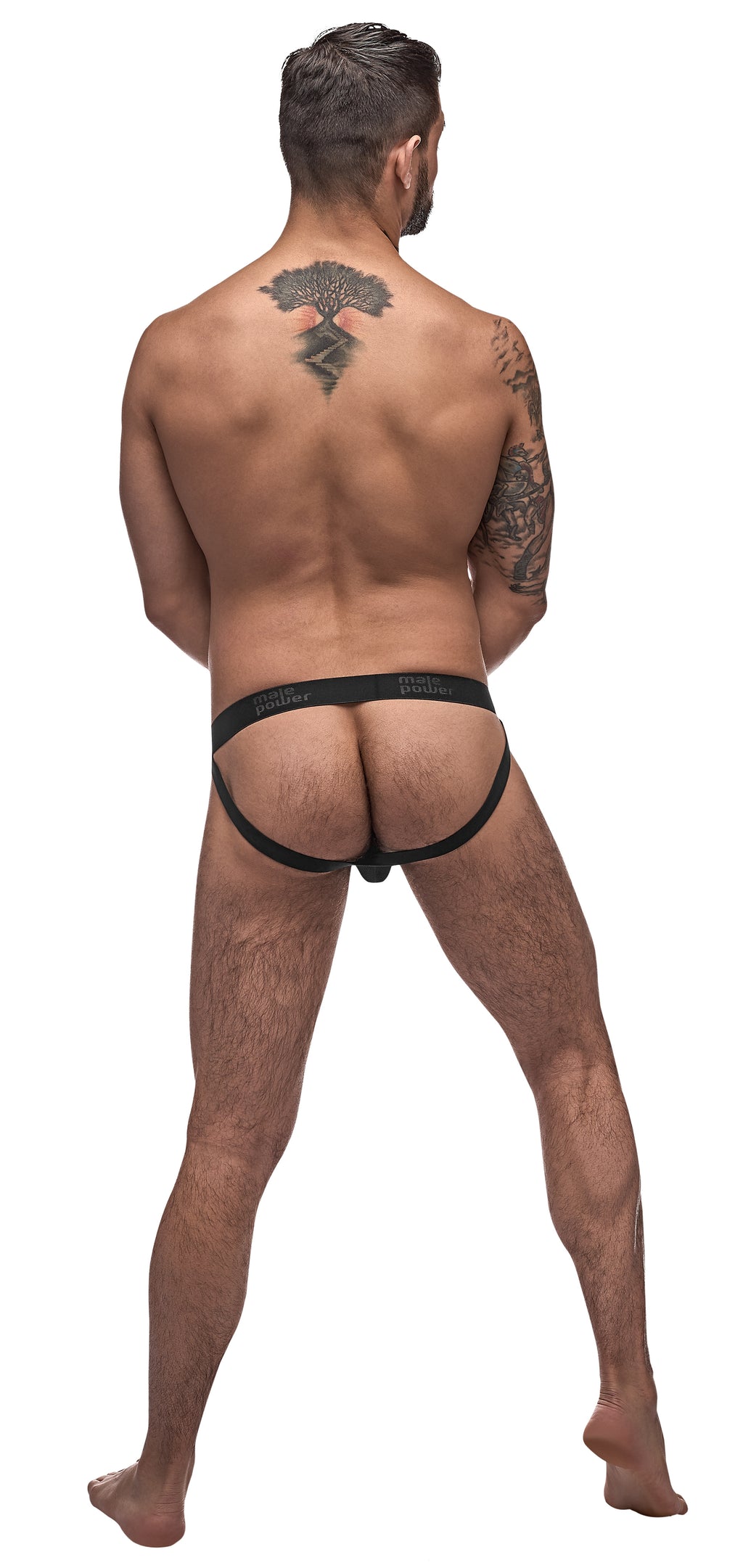 Male Power Grip and Rip Off Mens Jock Black L / XL