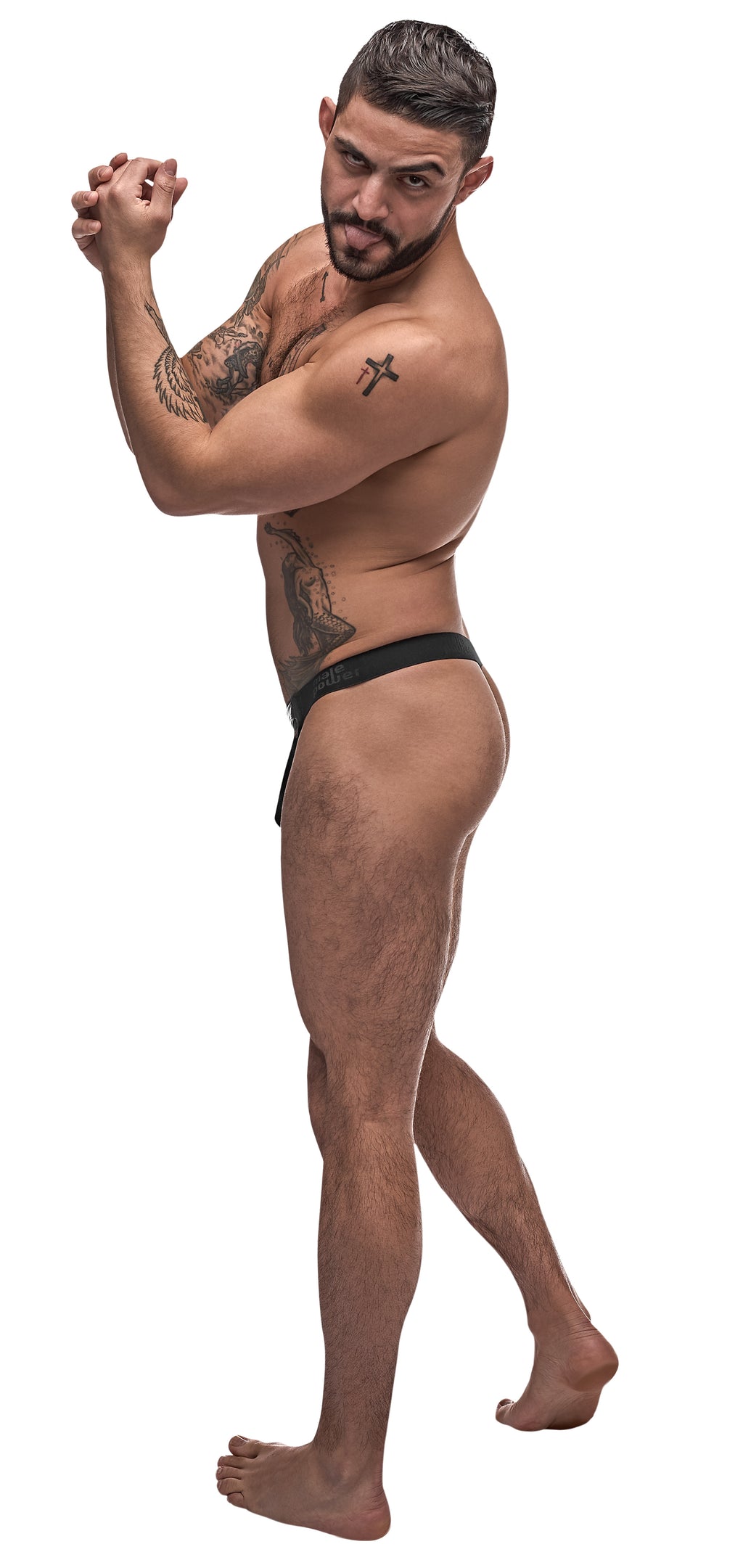 Male Power Grip and Rip Off Mens Thong Black