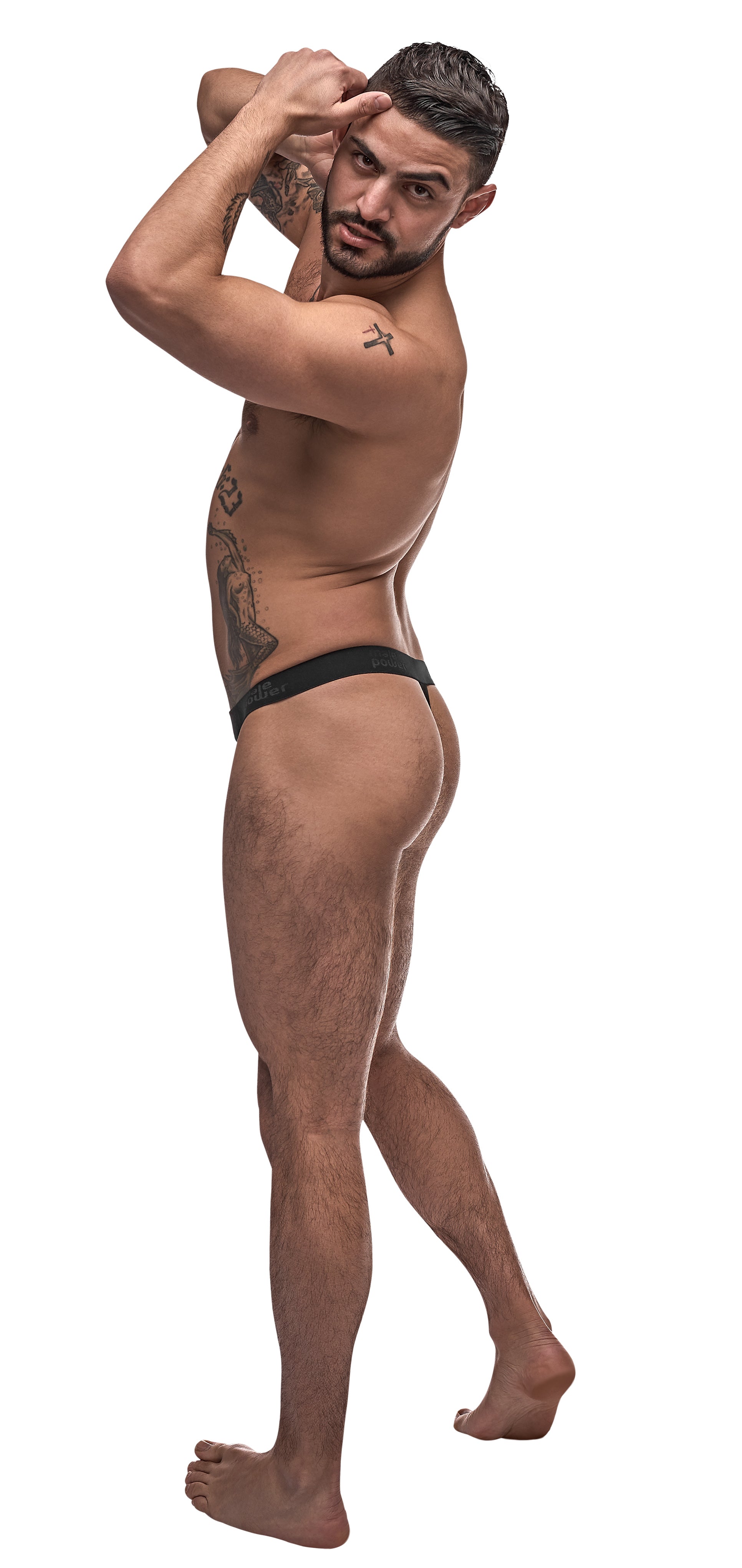 Male Power Grip and Rip Off Mens Thong Black