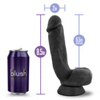 Blush Novelties Au Naturel Bold Pound Dildo 8.5 Inch Black