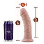 Blush Novelties Dr Skin Cock With Suction Cup 8 Inch Vanilla