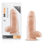 Blush Novelties Dr Skin Dr Chubbs LIfelike Texture Realistic Cock Vanilla
