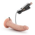 Blush Novelties Dr Skin Dr Dave Vibrating Cock With Suction Cup 7 Inch Vanilla