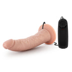 Blush Novelties Dr Skin Dr Dave Vibrating Cock With Suction Cup 7 Inch Vanilla