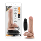 Blush Novelties Dr Skin Dr Rob Vibrating Cock With Suction Cup 6 Inch Vanilla