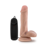 Blush Novelties Dr Skin Dr Rob Vibrating Cock With Suction Cup 6 Inch Vanilla