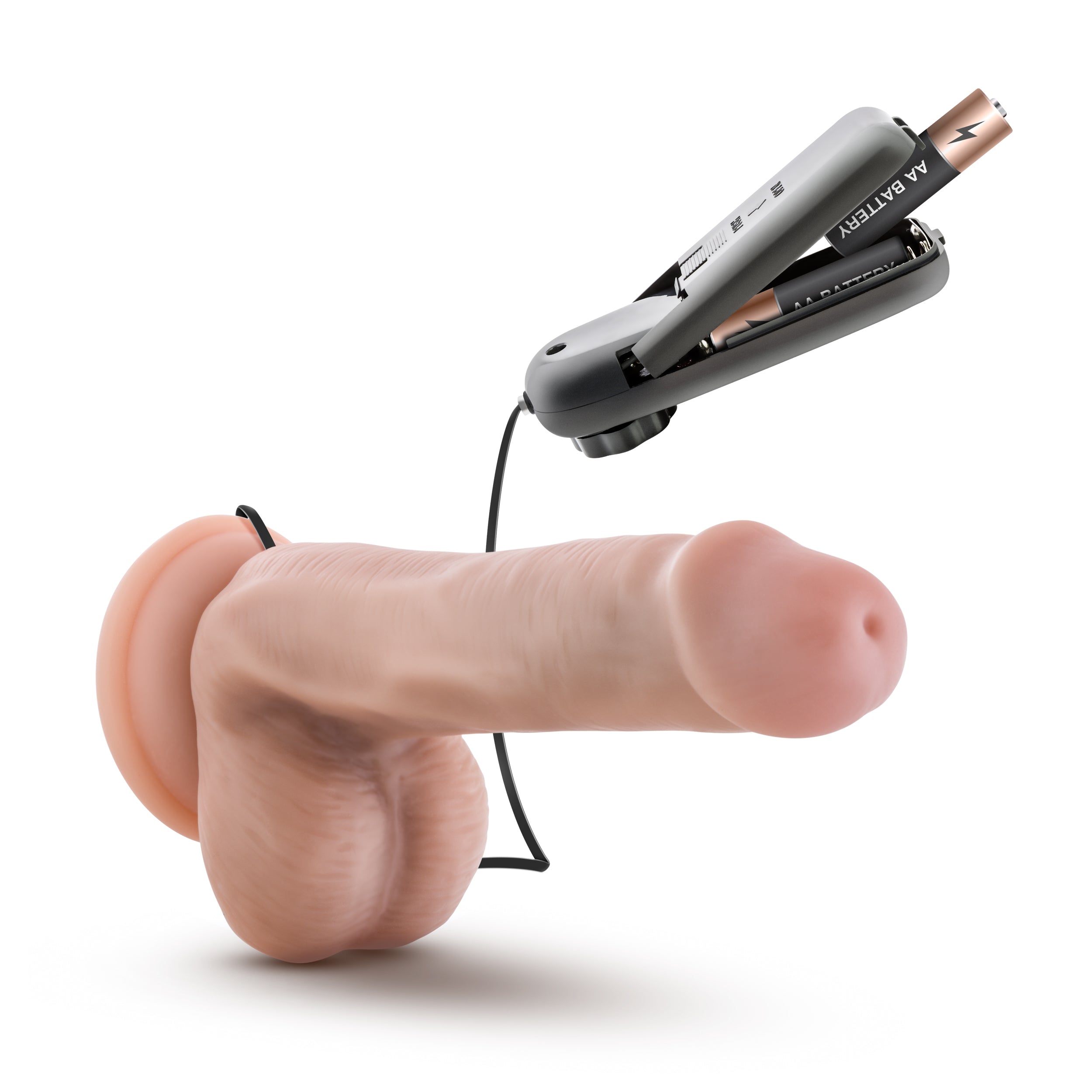 Blush Novelties Dr Skin Dr Rob Vibrating Cock With Suction Cup 6 Inch Vanilla