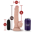 Dr Skin Dr Jay Vibrating Cock With Suction Cup 8.75 Inch Vanilla