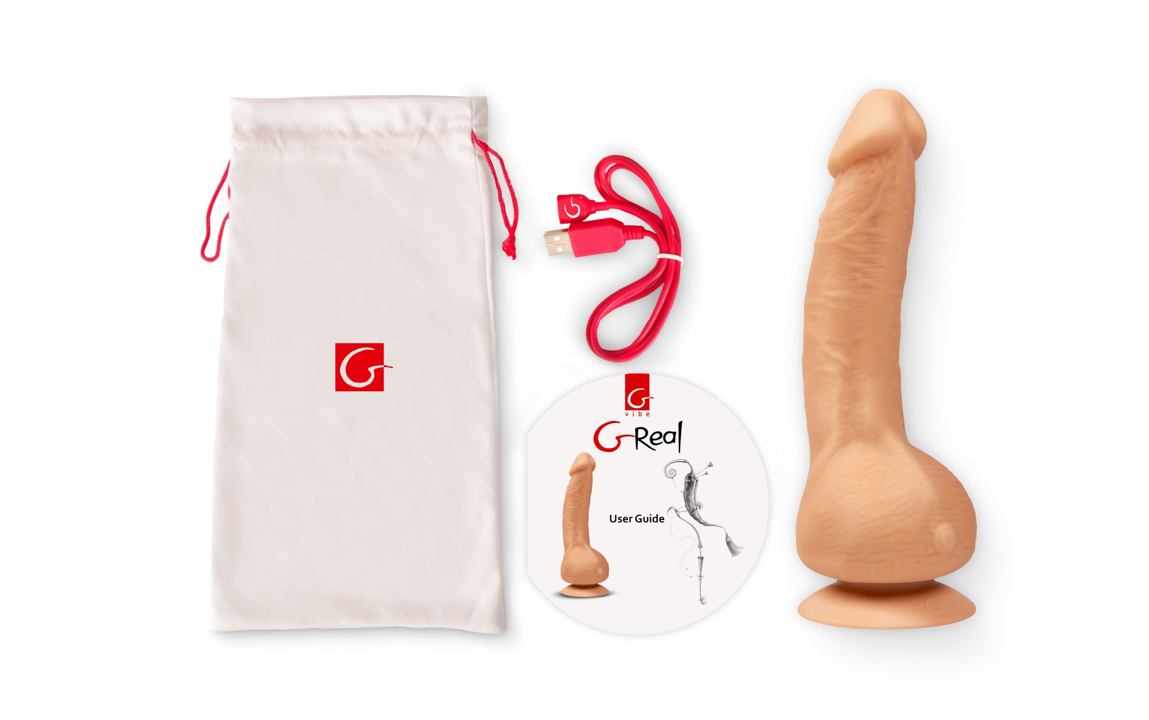 Gvibe Greal Realistic Dildo With Suction Cup Flesh
