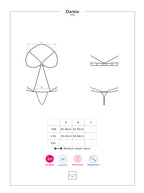 Obsessive Darkie Crotchless Womens Teddy L / XL