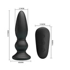MR PLAY Powerful USB Rechargeable Vibrating Anal Plug With Remote 12.5cm Mr Play