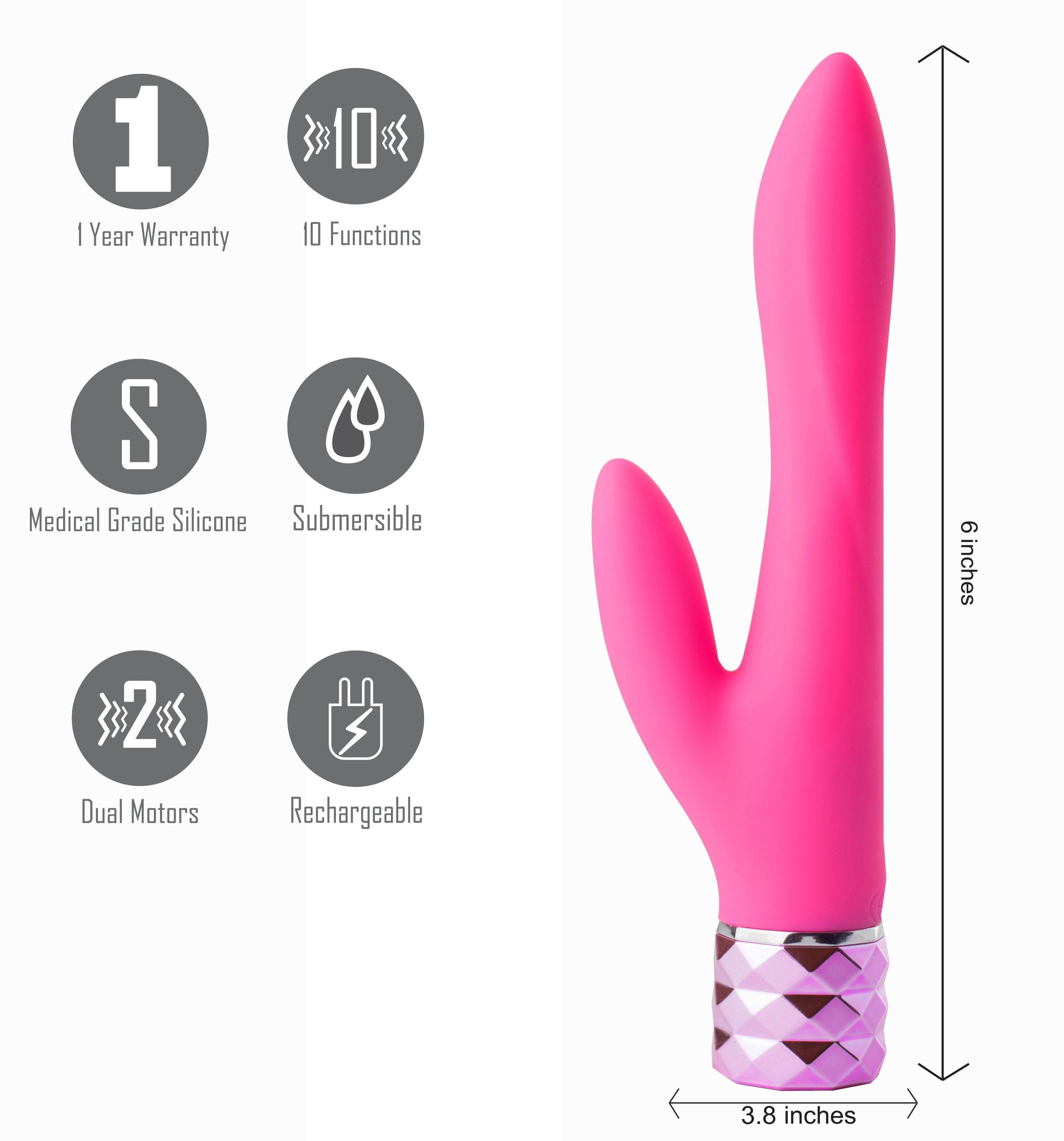Maia Victoria USB Rechargeable Rabbit Vibrator 15.2cm Maia Toys