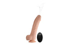 XR Brands Loadz Dual Density Squirting Dildo Light Skin Tone With Remote 8.5 Inch