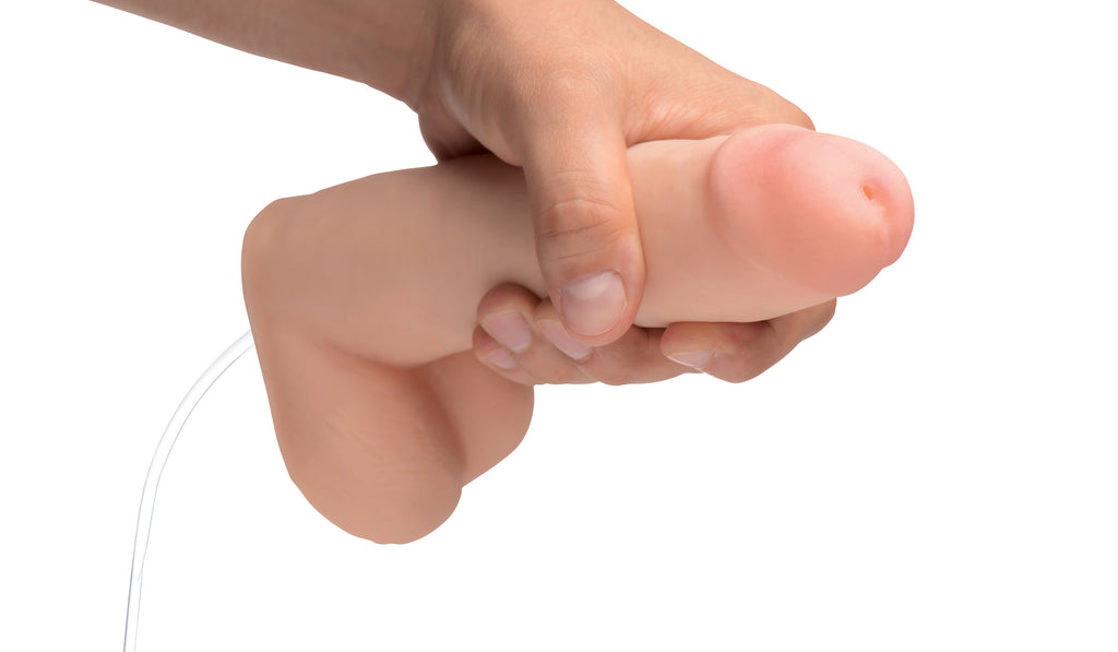 XR Brands Loadz Realistic Squirting Dildo With Syringe 8 inch