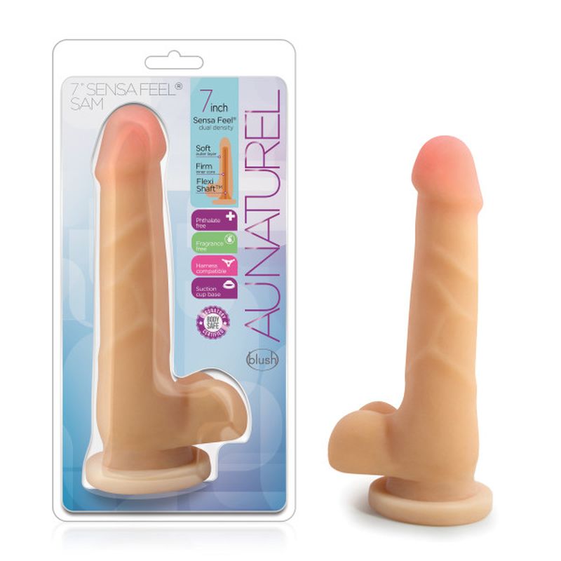 Blush Novelties Au Naturel Sam Realistic Dildo 7 Inch