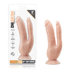 Blush Novelties Dr Skin Double Penetration Realistic Cock 8 Inch